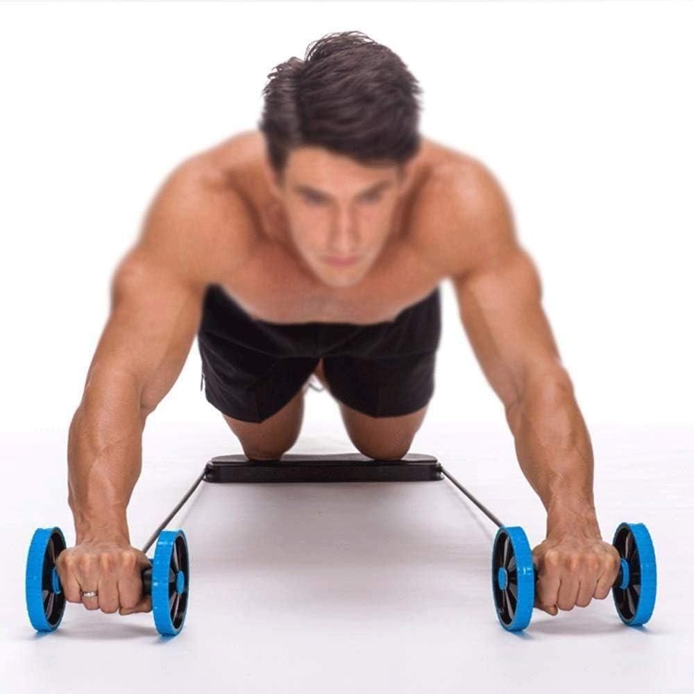 Double-Wheel Ab Roller for Core Workouts, Abdominal Roller Wheel with Knee Pad