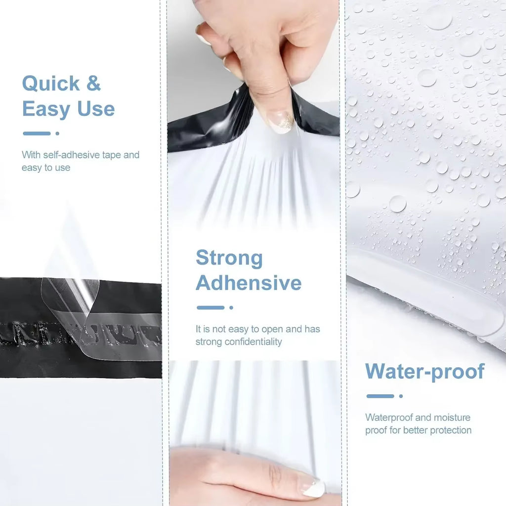 10-40Pcs Self Seal Shipping Bags Portable Poly Mailers Strong Adhesive Packing Mailing Envelopes 17X32Cm 28X42Cm 32X45Cm 25X32Cm