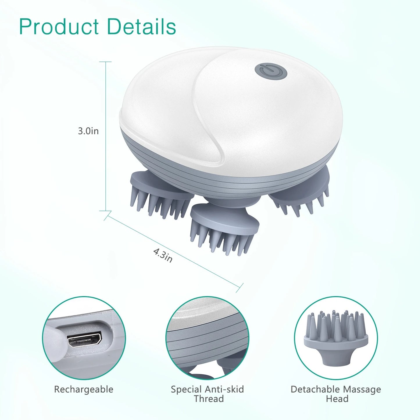 OddBox Electric Scalp & Body Massager fd